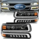 FULL LED Projector Headlight with Turn Signal For 1999-2002 Chevy Silverado DOT