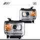 For 2014-2019 GMC Sierra Base/Denali/SLE/SLT Headlight Assembly Pair Replacement