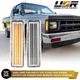 CLEAR Front Side Marker Light w/ Amber LED For 82-93 Chevy S10 / 83-94 Blazer