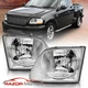 97-03/02 Chrome Lightning Style Headlight For Ford F150 Expedition Pair +Bulb