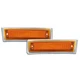 Pair Side Marker Lights For Chevy GMC Pickup Truck 1981-1991 C10 C20 C30 Amber