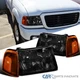 Fits 01-11 Ford Ranger Pickup Truck Smoke Headlights+Amber Corner Lamps Pair