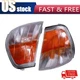 Euro Smoke Corner Signal Light Pair For 1994-2000 Mercedes Benz C Class W202