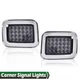 Smoked 2003-2009 Hummer H2 LED Corner Signal Lights Parking Lamps Left+Right