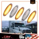 For Freightliner Cascadia OE-Fit Clear Amber LED Roof Clearance Marker Light 5PC