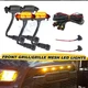 4 Pieces Smoked Amber Front Grille Light Lamp Direct Fit For Toyota RAV4 19-2025