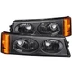 Anzo Fits 2003-2006 Chevrolet Silverado 1500 Euro Parking Lights Black