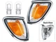 For 2001 - 2004 Toyota Tacoma Chrome Rim Corner Light PAIR Passenger Driver Side