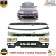 Front Bumper Chrome Steel Kit + Signal Lights LH&RH For 1999-2002 Toyota 4Runner