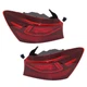 Pair Tail Lights Taillights Taillamps Brakelights Set of 2  Driver & Passenger