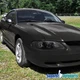 Fits 1994-1998 Ford Mustang GT SVT Glossy Black Smoke Headlights+Corner Lamps