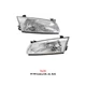 Halogen Headlight Set for 1997-1999 Toyota Camry Left Right with Bulbs