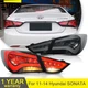 Pair Smoked Lens LED Tail Lights For 2011-2014 Hyundai Sonata Brake Rear Lamps