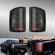 For 14-18 GMC Sierra 1500/2500HD/3500HD Smoke Lens LED Tail Lights Black