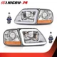 Fit For 97-04 F150 Expedition Clear LED DRL Headlights & Corner Parking Lights