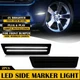 For 08-2014 Dodge Challenger Smoke Front Side Marker Lamp LED Strip Bumper White