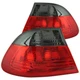 Anzo 221202 Tail Light For BMW M3 2001-2006 Left and Right Red and Smoked Chrome
