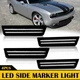 4x LED Smoked Front&Rear Side Marker For Light 08-14 Dodge Challenger SRT SXT