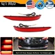 Red LED Rear Bumper Sequential Signal Brake Lights For 2018-22 Chevrolet Equinox