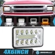 4x6" INCH Chrome LED Headlight Hi/Lo DRL Turn for Chevy S10 Blazer 1994 1995-97