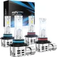 Marsauto 9005 9006 Fog Bulbs, 120000LM 1200% Brighter Fog Light with Turbo Fa...