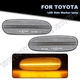 For 2000-2005 Toyota Celica LED Clear Front Bumper Side Marker Turn Signal Light