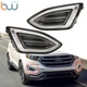 Pair of Bumper LED Fog Lights Assy W/Driving Lamp DRL For 2015-17-2018 Ford Edge