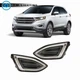 For 2015-2018 Ford Edge Front Bumper LED Fog Light Daytime Lamp Right&Left Side