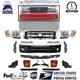 Front Bumper Primed & Headlight Kit Set of 19 For 1998-2000 Toyota Tacoma