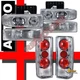 1995-2005 Chevy Astro Van Headlights w/ Bumper Signal Lights & Tail Lights 