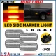 Clear LED Side Marker Light For 2010-18 Dodge Ram 2500HD 3500HD Dually Bed 4-20X