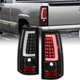 Black LED Tail Lights Fits 2003-2006 Chevy Silverado GMC Sierra 1500 2500HD 3500