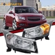 Pair Black Housing Headlights For 2011-15 Chevy Cruze Sedan 4-Door Headlamps