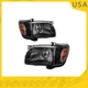 Left & Right Headlight Assembly Halogen For 2001-2004 Toyota Tacoma Black/Amber