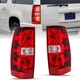 Fit 2007-2014 Chevy Tahoe Tail Lights Suburban 1500 2500 Tail Lamps Left&Right 