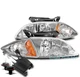 FOR 00 01 02 CHEVY CAVALIER HEADLIGHTS HEADLAMPS LAMP W/CORNER+50W 8K HID CHROME FOR 00 01 02 CHEVY CAVALIER HEADLIGHTS HEADLAMPS LAMP W/CORNER+50W 8K HID CHROME