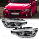Pair Driver Passenger Headlights For BMW 3 Series F30 F35 F31 LCI LED 2015-2019