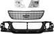 4-Piece Header Panel Kit for Ford Explorer 2002-2005, Includes Grille and