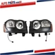 Black Headlights For Jeep Grand Cherokee 2005-2007 Signal HeadLamp Left+Right