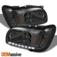 Fits 01-04 Toyota Tacoma Replacement Smoked LED 1PC Headlights Corner Lamps L+R