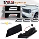 2X Smoked Switchback LED Front Parking Turn Signal Lights For 08-12 Jeep Liberty