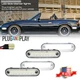 4X LED Side Marker Light Clear White Front & Rear FOR MAZDA MX-5 MIATA 1990-2005