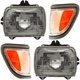 Halogen Headlight Kit For 95-97 Toyota Tacoma LH RH Clear Lens with Corner Lamps