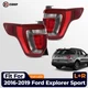 For 2016-2019 Ford Explorer Sport Full LED Tail Light W/ LED DRL Left+Right Pair