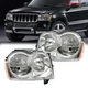 For Jeep Grand Cherokee 2005-2007 Headlights Headlamps Halogen Left+Right Side