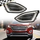 Front LED Fog Light Right&Left Side Fit For 2015-2018 Ford Edge Driving Lamp DRL