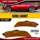2PCS Amber Lens Front Side Marker Light Housings For 2016-2023 Mazda Miata MX-5