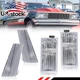 4X Clear Front Side Marker+Turn Signal Lights For 78-79 Chevy El Camino / Malibu