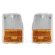 Chevrolet Caprice For 87-90 Corner Incandescent Light Left & Right Side Set of 2