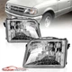 1993 1994 1995 1996 1997 Ford Ranger Chrome Headlights Left Right Assembly